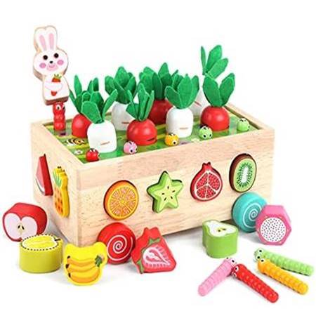 Brinquedos Educativos de Madeira Montessori para Crianças